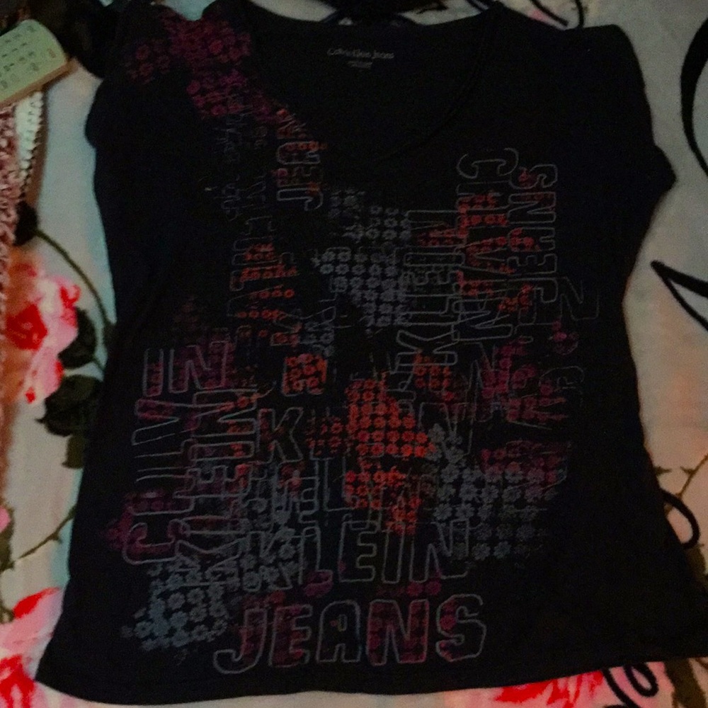 Black 🌺 Wash Print w/CK Logo